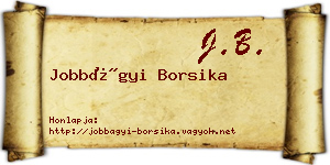 Jobbágyi Borsika névjegykártya